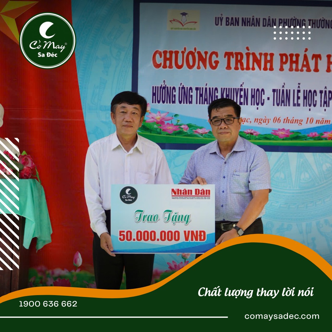 Quỹ xã hội Cỏ May hưởng ứng tháng khuyến học - tuần lễ học tập suốt đời năm 2025