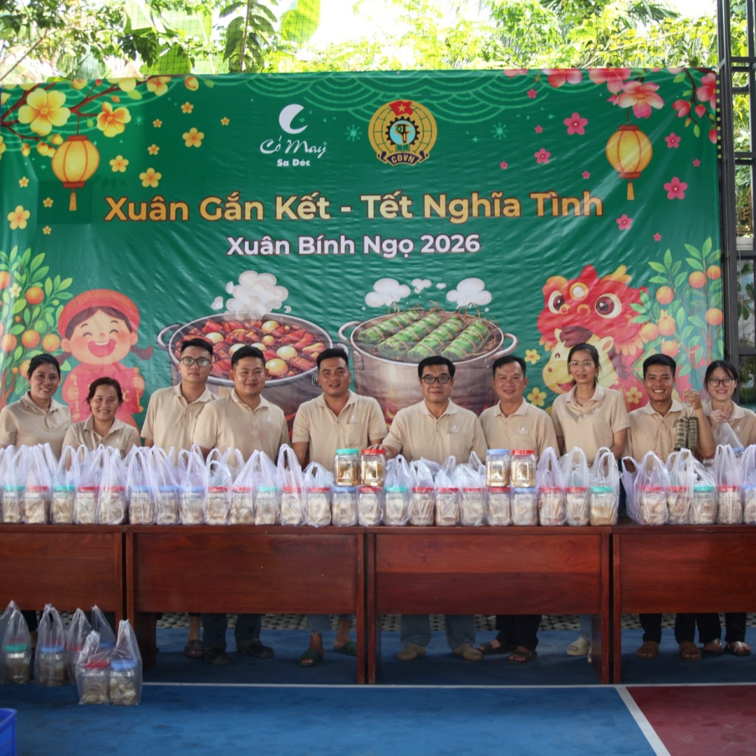 Xuân Gắn Kết - Tết Nghĩa Tình: Hoạt động thiện nguyện cuối cùng của Cỏ May Sa Đéc trước thềm Xuân Bính Ngọ 2026