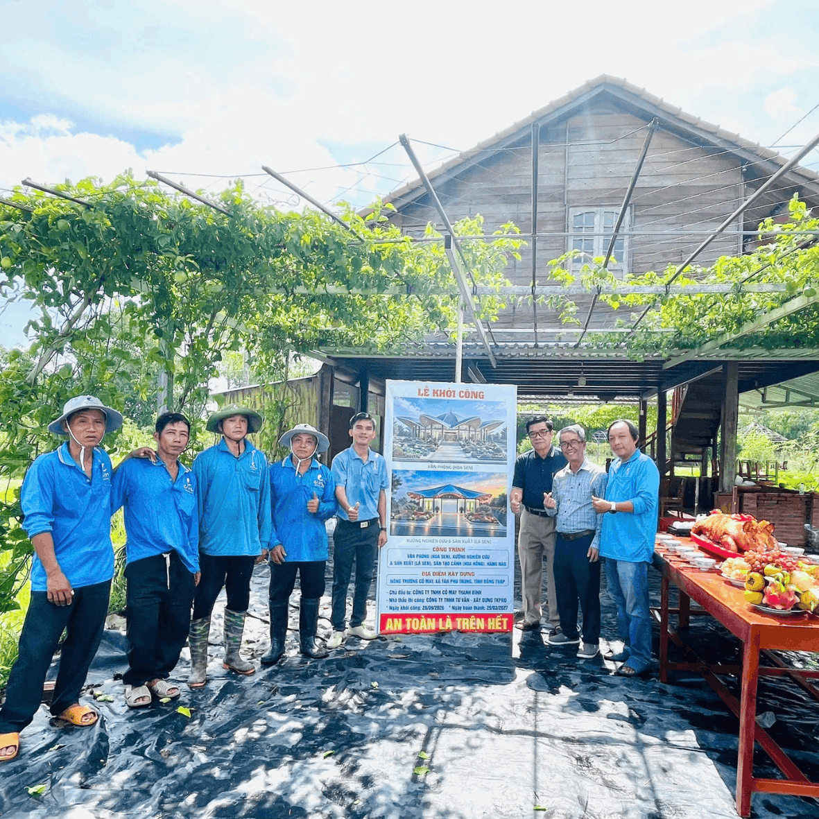 Lễ Khởi công công trình tại Nông trường Cỏ May