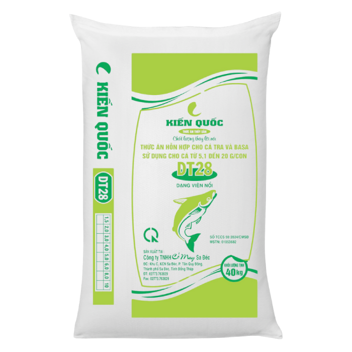 Mixed feed for pangasius and basa - DT28