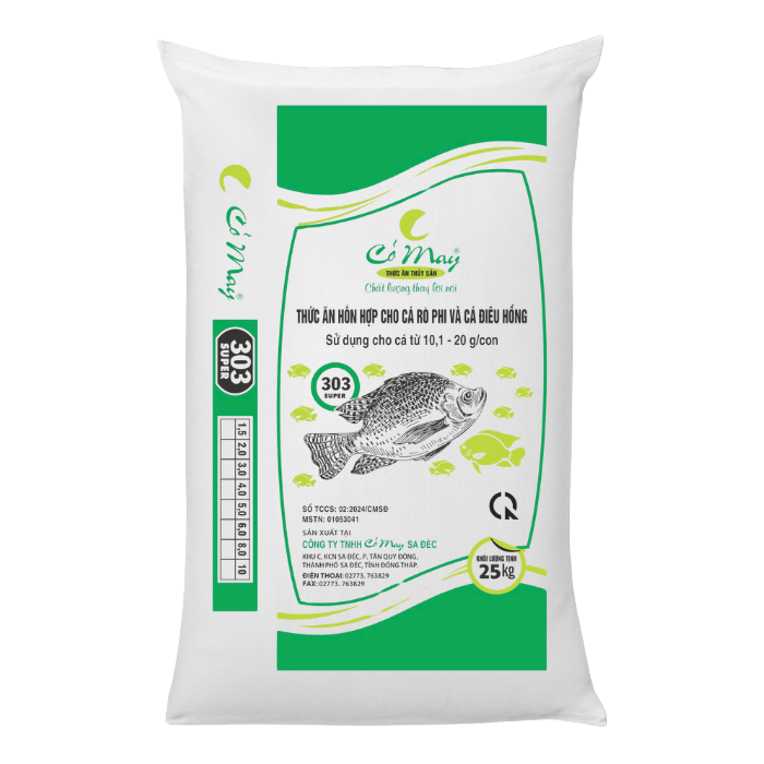 Thức ăn hỗn hợp cho cá rô phi và cá diêu hồng - 303