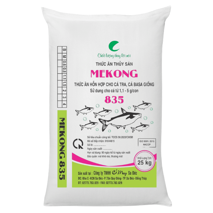 Thức ăn hỗn hợp cho cá tra và cá basa - 835