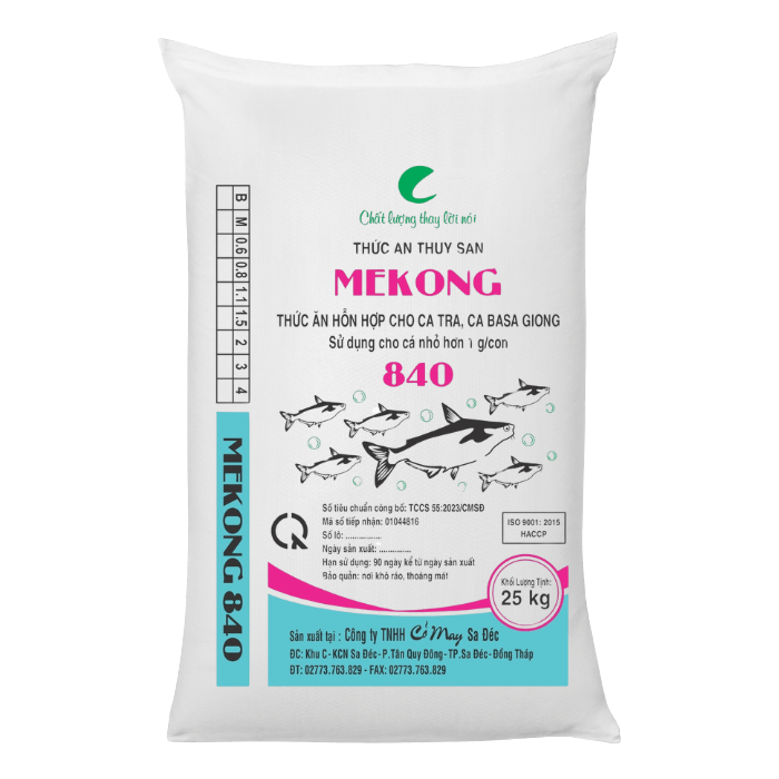 Thức ăn hỗn hợp cho cá tra và cá basa - 840